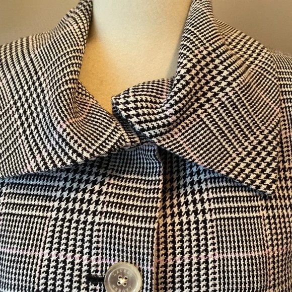 Ralph Lauren Linen  Houndstooth Plaid Jacket 10 - Picture 5 of 8